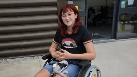 Ivy waiting for electrical attachment