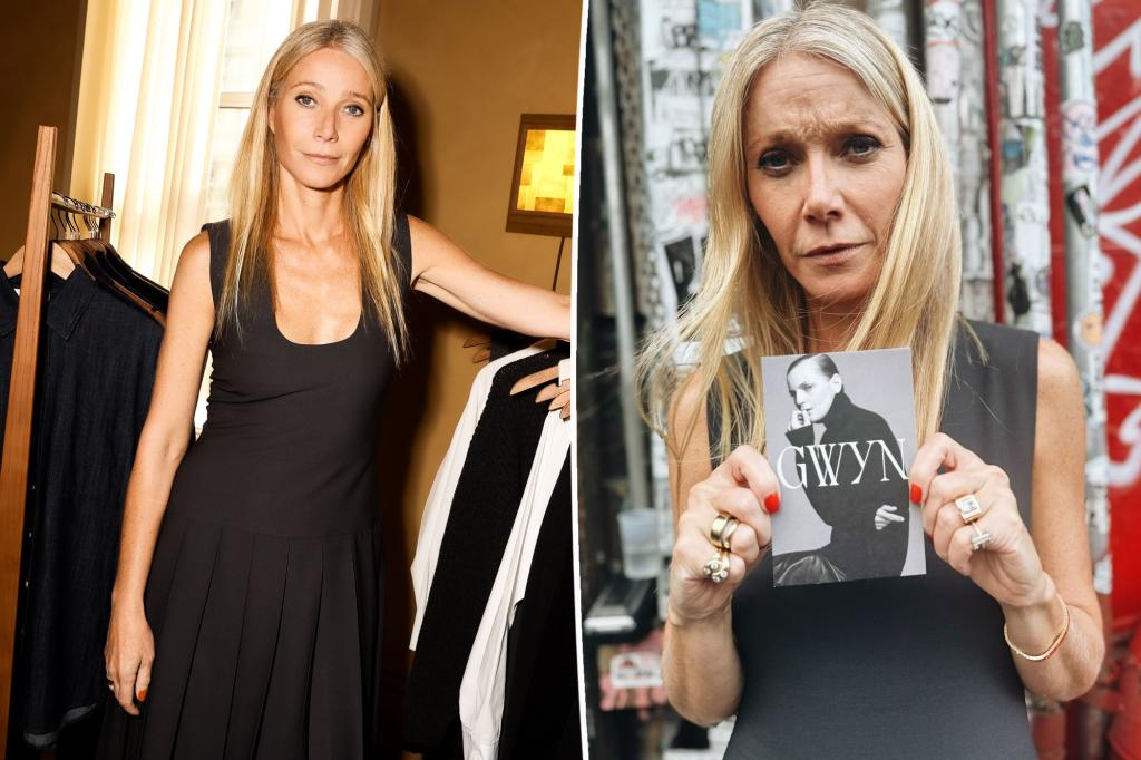 Gwyneth Paltrow during a candid NYFW moment
