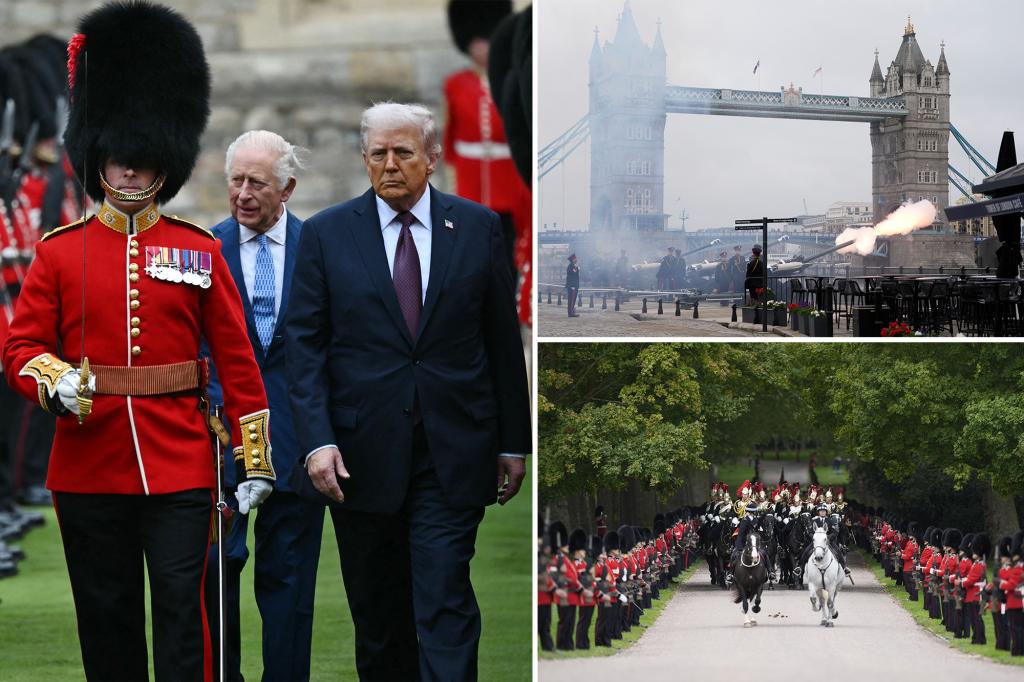 Carriage procession arrives at Windsor Castle