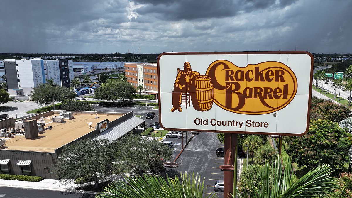 Cracker Barrel shares slump 10% after first sales results since woke rebrand U-turn