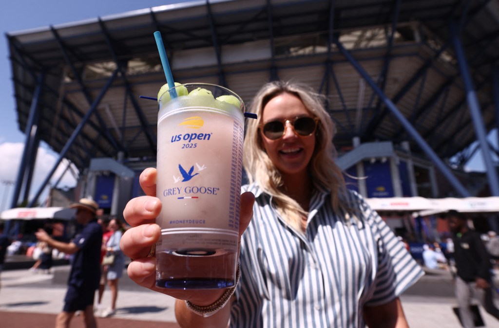 Woman holding Honey Deuce at the U.S. Open