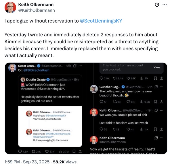 unhinged lefty talking head keith