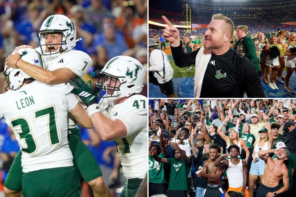 South Florida assistants briefly trapped in elevator after celebration following upset of No. 13 Florida