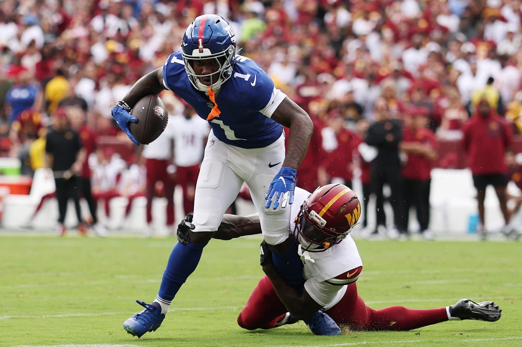 Nabers, Daboll downplay animated sideline exchange as Giants fall in opener