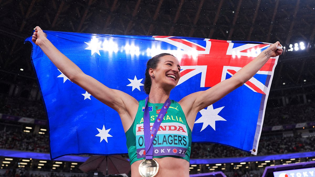Olyslagers wins rain-soaked world high jump gold in Tokyo