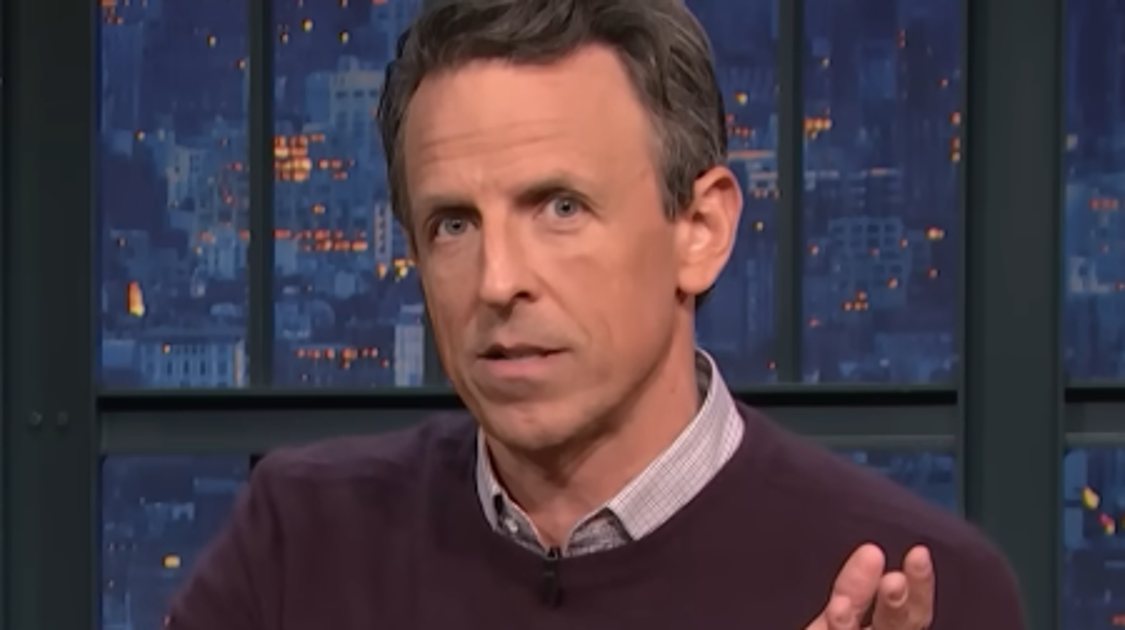 Seth Meyers mocks MAGA outrage over Trump escalator moment at the U.N.