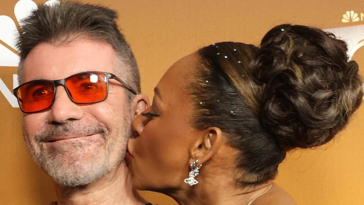 Mel B plants cheeky kiss on Simon Cowell at AGT finale as Jessica Sanchez wins