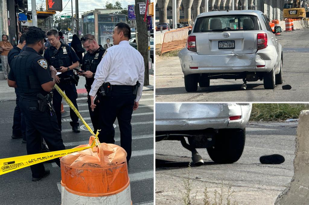 Pedestrian dies after being pinned under car near Queens expressway