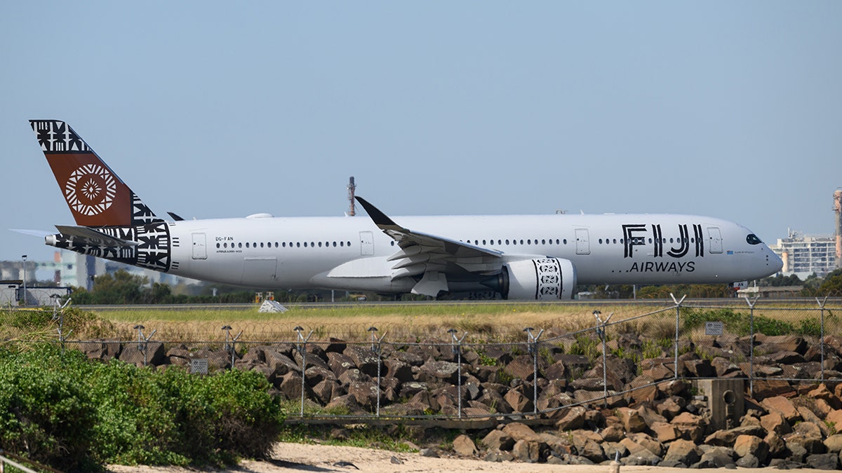 Fiji Airways plane on tarmac