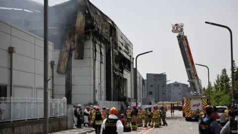 Boss jailed over deadly fire at South Korea battery plant