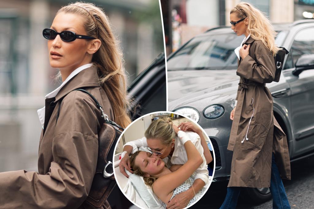 Brave Bella Hadid emerges in Paris after Lyme disease hospitalization