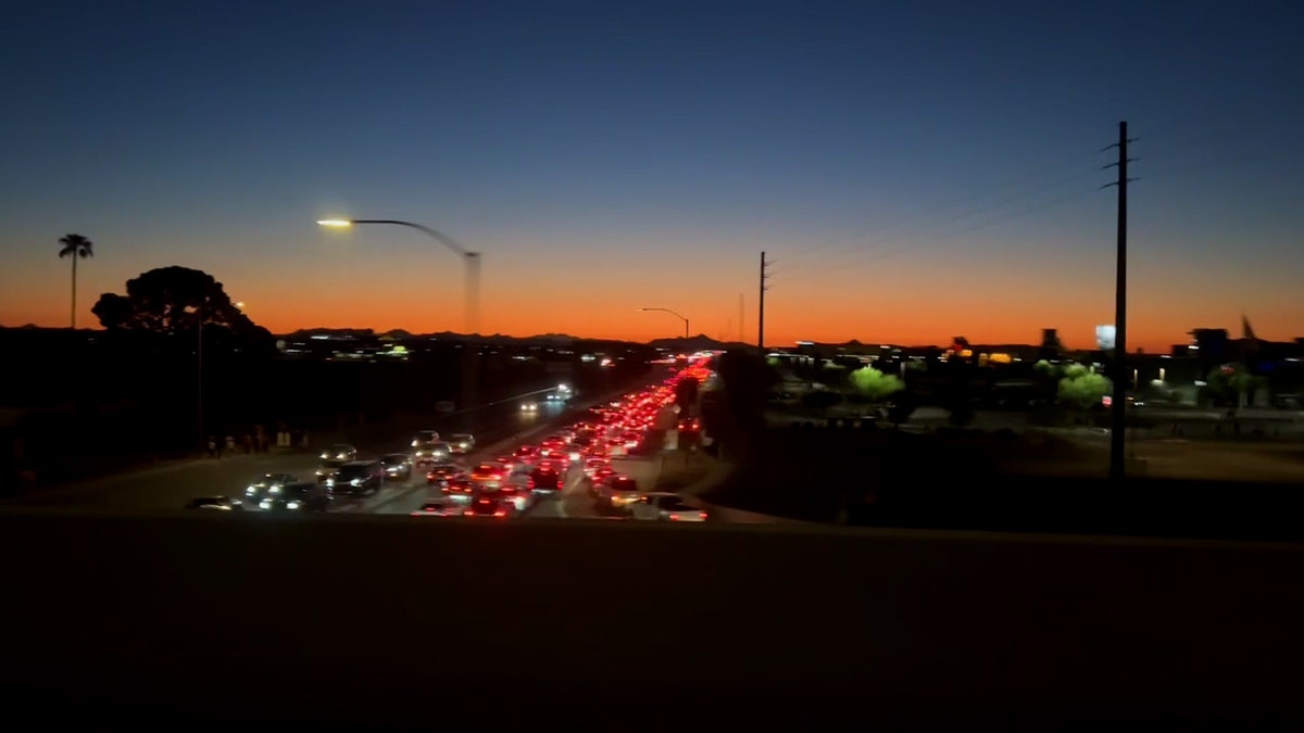 Cars line up Charlie Kirk memorial service-002-fox-news