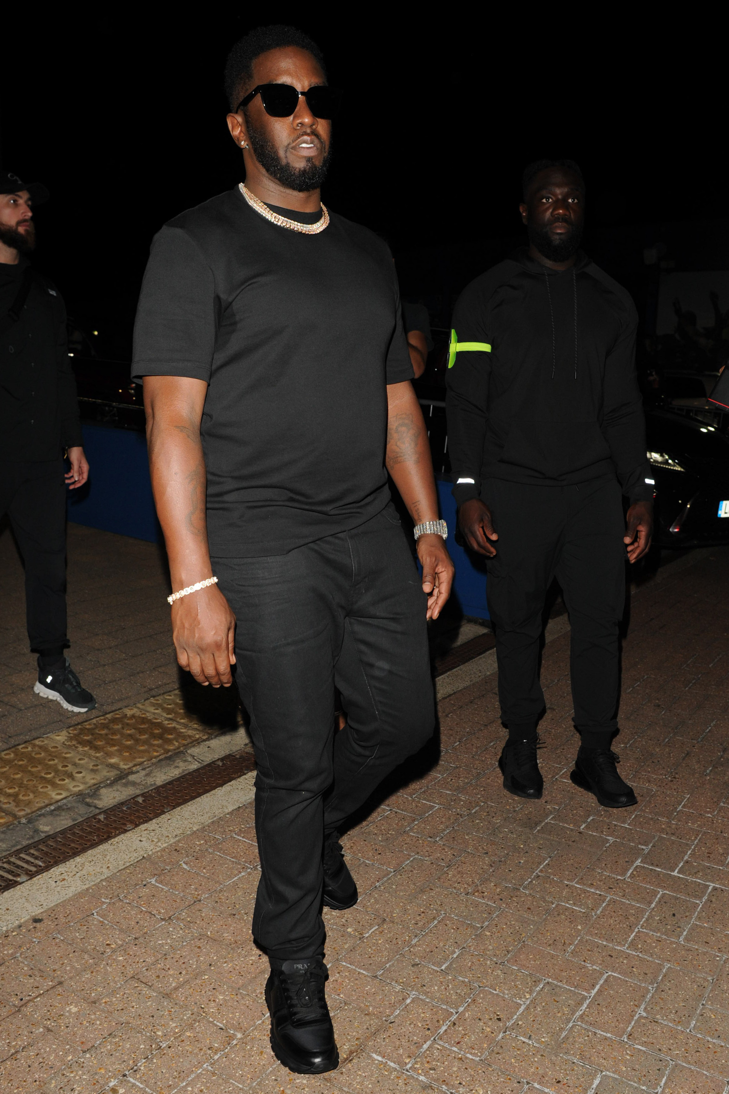Diddy leaving scene