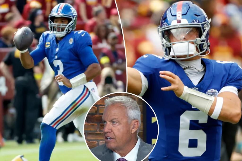 Rex Ryan urges Giants to bench Russell Wilson for rookie Jaxson Dart
