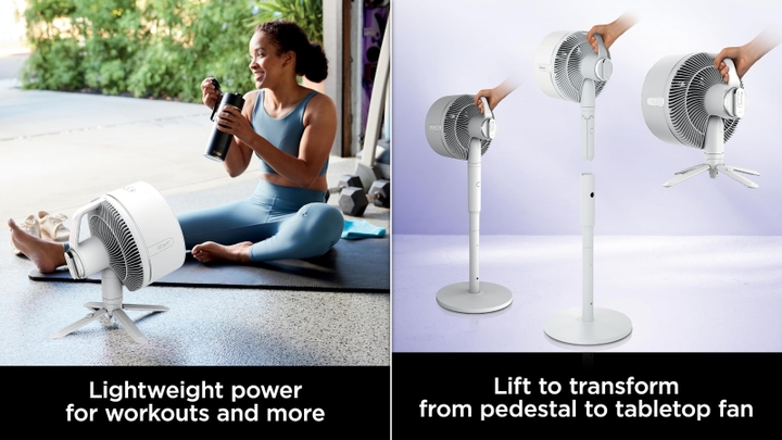 Shark FlexBreeze fan in use outdoors