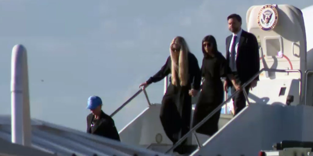 Memorial for Charlie Kirk features comfort from Usha Vance, JD. Vance tribute