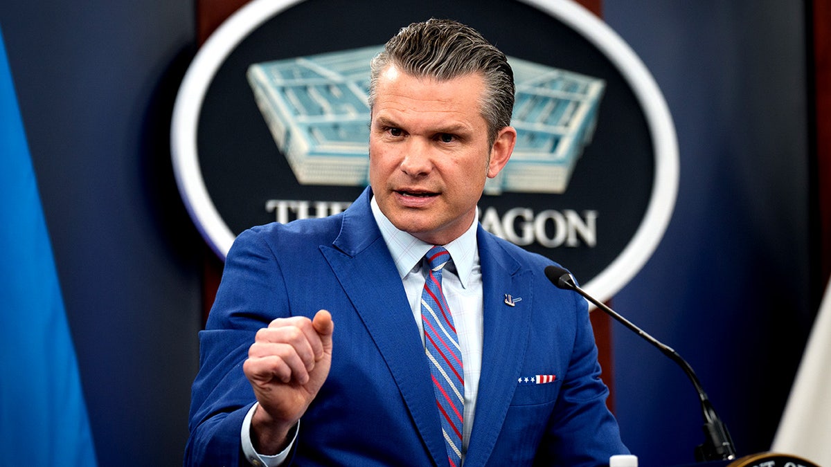 Hegseth at Pentagon press briefing