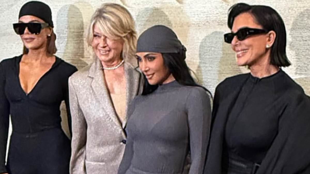 Martha Stewart parties with Kardashians at NikeSKIMS launch in New York