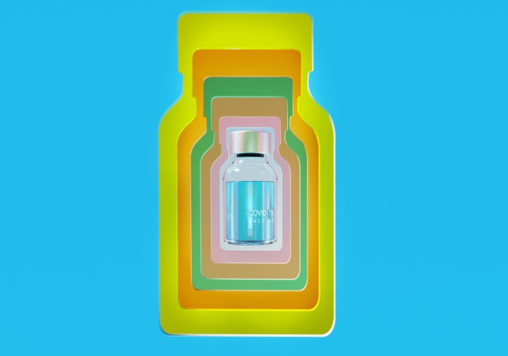 Healthcare worker administering a vaccine