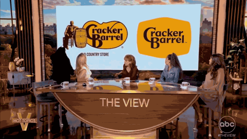 The View’s segment on the Cracker Barrel rebrand captured reactions from multiple co-hosts