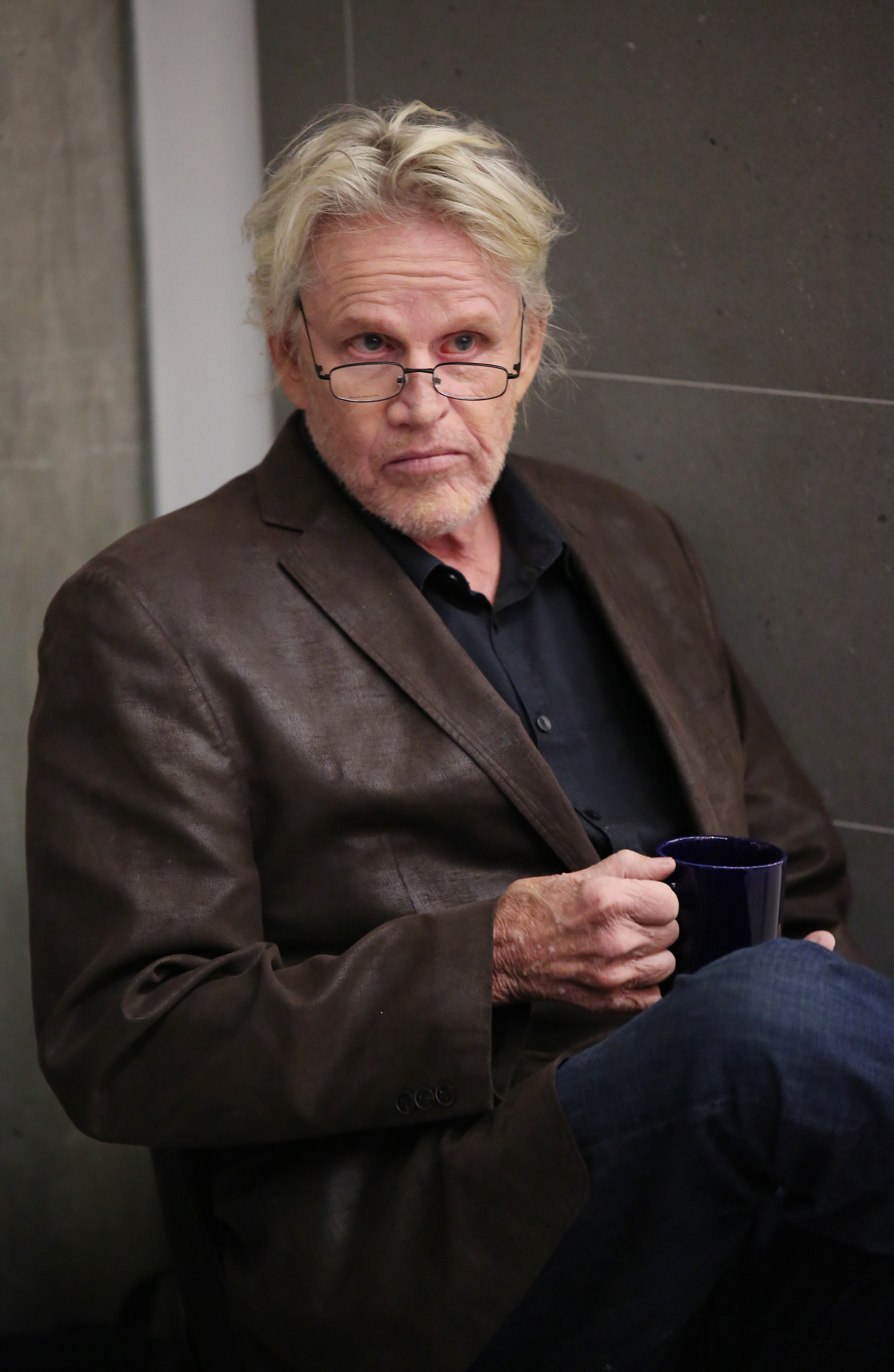 Gary Busey outside court