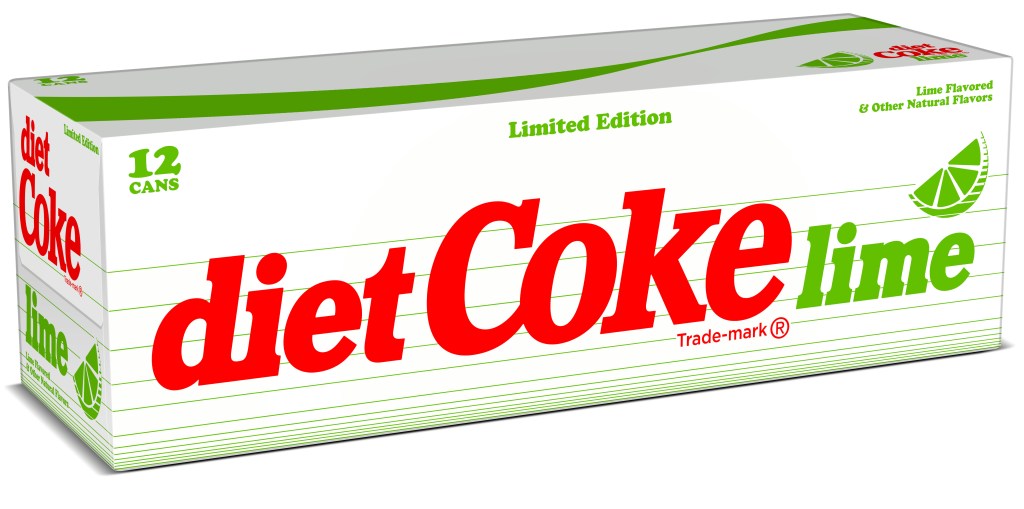 Diet Coke Lime neon packaging