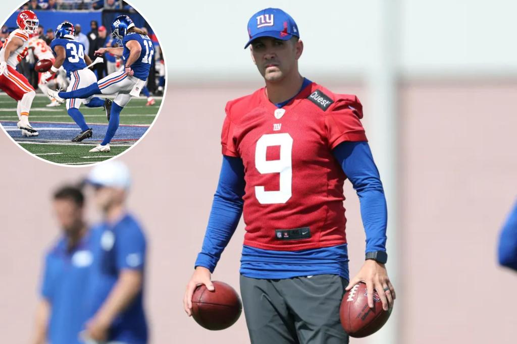 Gano groin injury deepens Giants' kicking woes in home opener against Chiefs