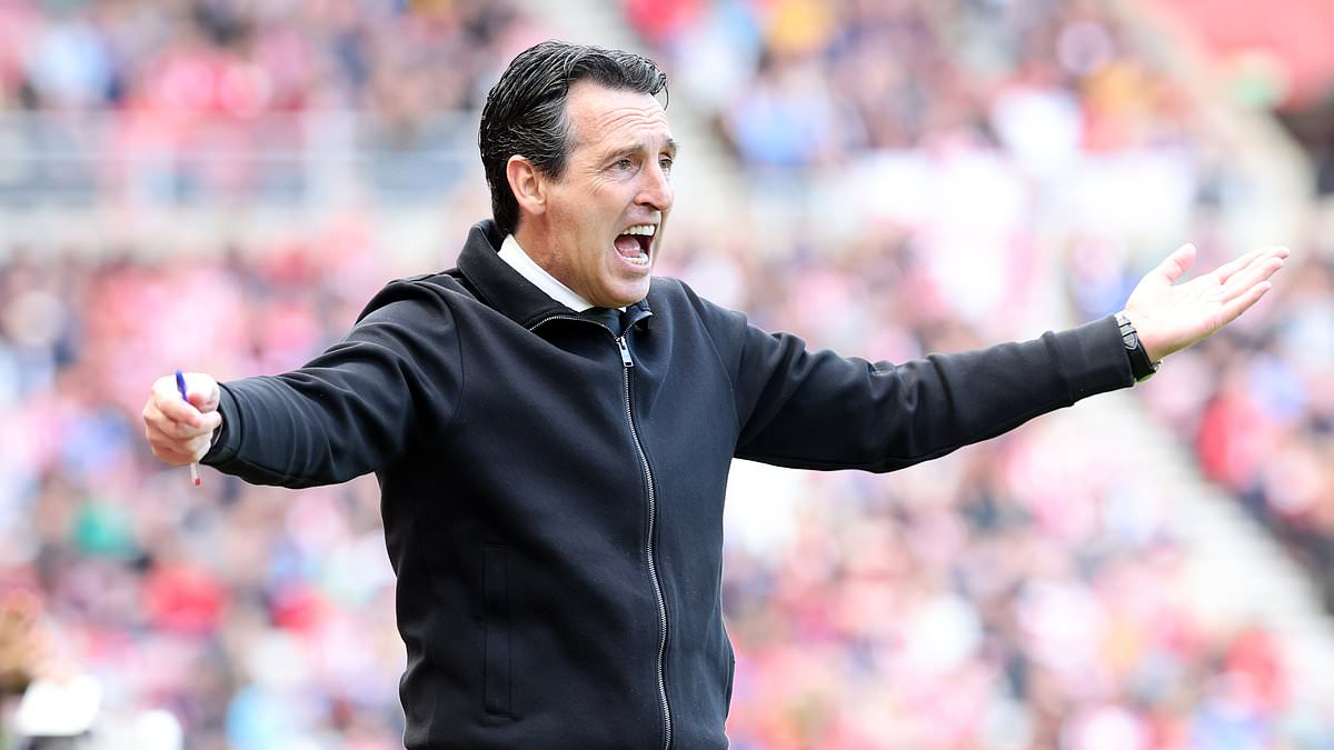 Emery blasts Aston Villa players as 'lazy' after 1-1 draw with 10-man Sunderland