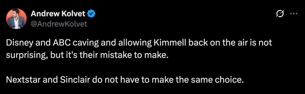 Andrew Kolvet at press event