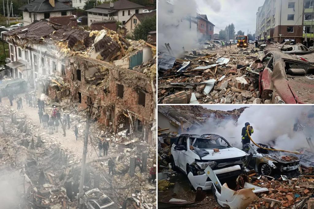 Ukraine hit by large Russian drone and missile attack; four dead in Kyiv