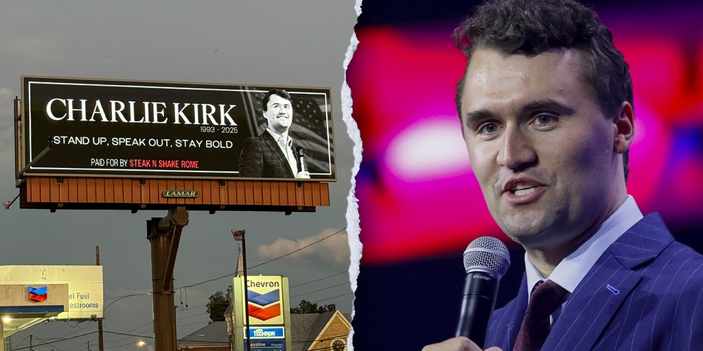 Charlie Kirk billboard tribute image