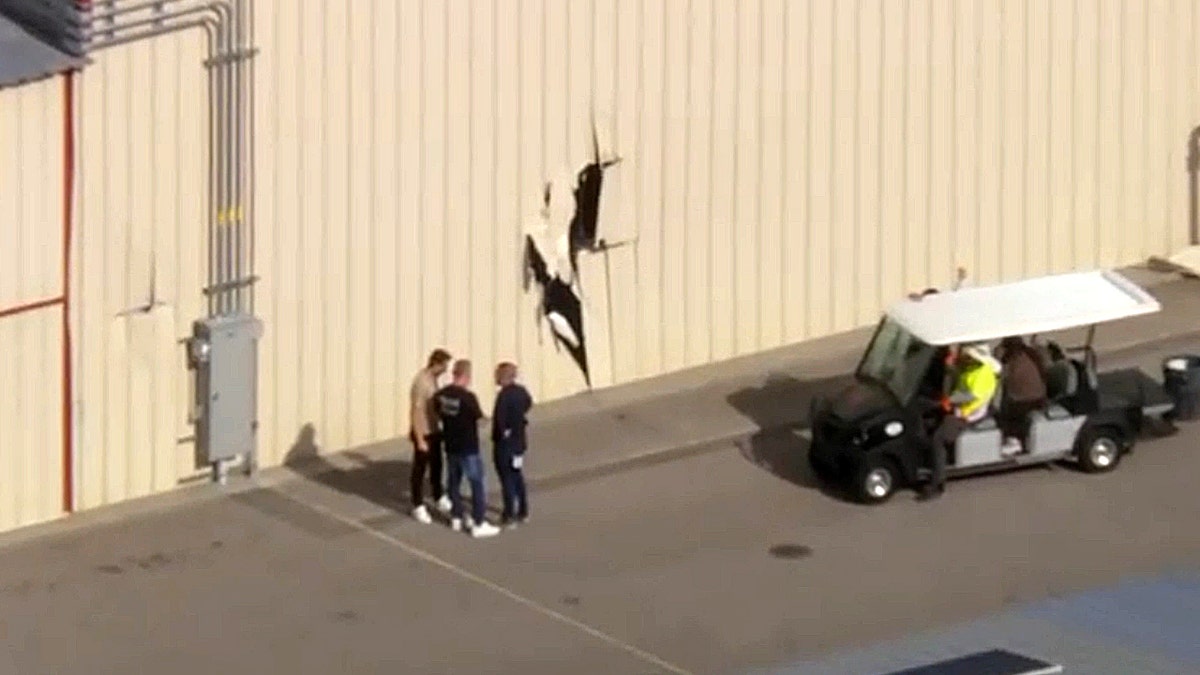 Stolen plane crashes into hangar at Van Nuys Airport; suspect arrested