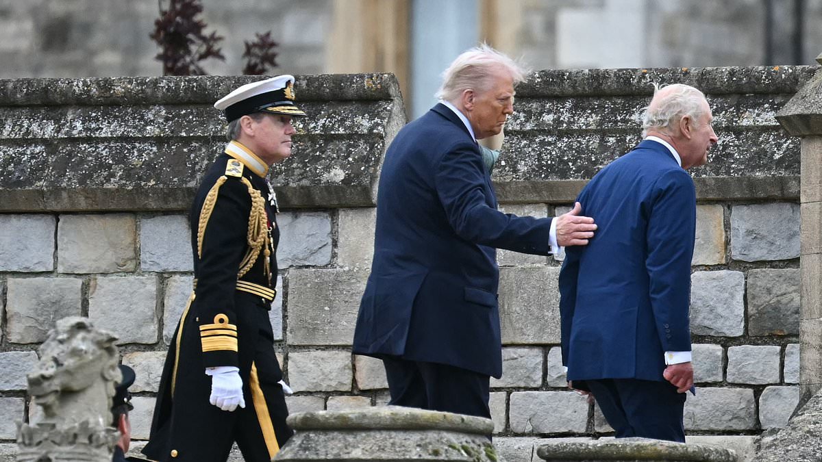 Trump’s tactile display with King Charles at Windsor raises royal protocol questions
