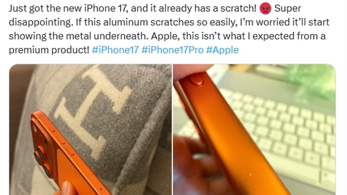 iPhone 17 Pro scratches spark online controversy days after launch