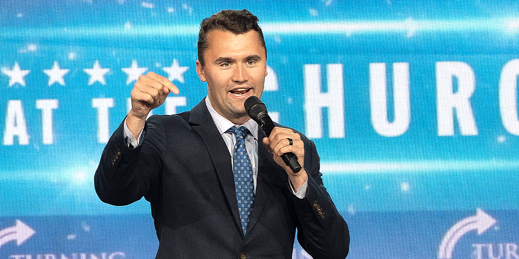 Charlie Kirk at a public event