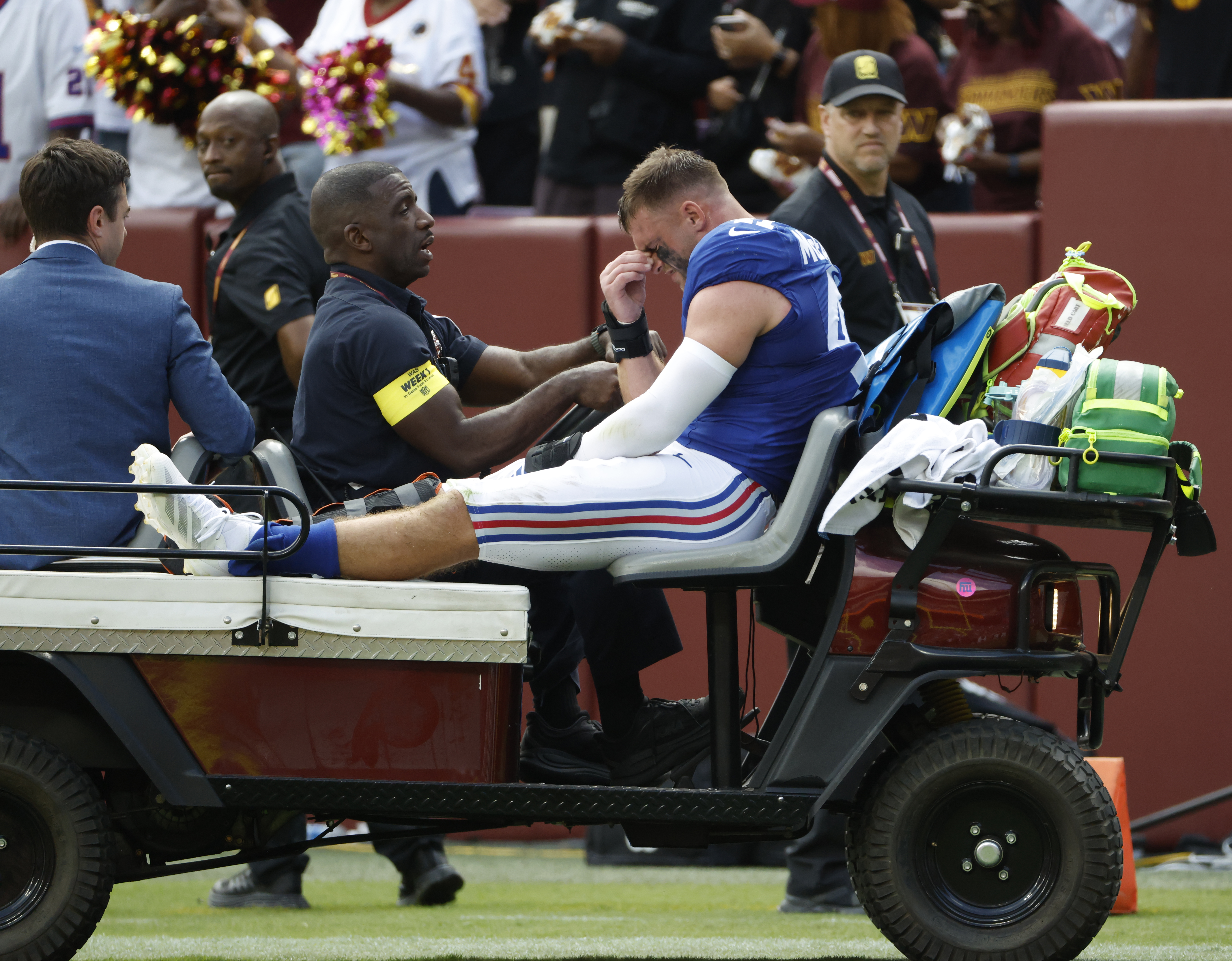 Giants' Micah McFadden to miss significant time after foot injury; Darius Muasau likely to step in