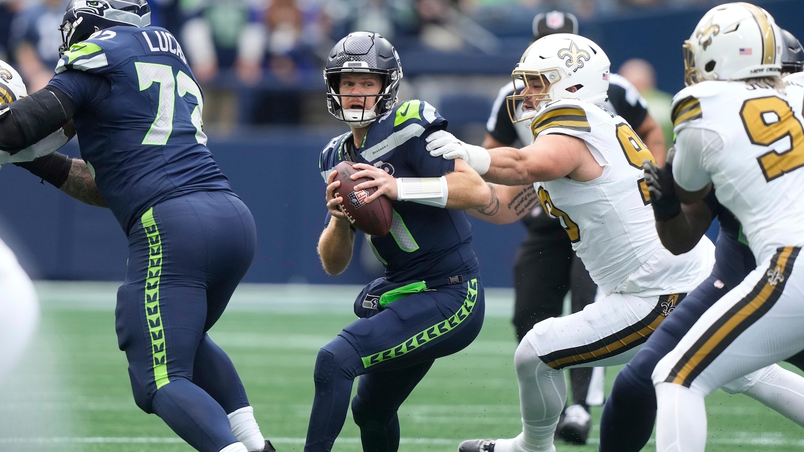 Darnold shines as Seahawks roll past Saints, set for short week in Arizona
