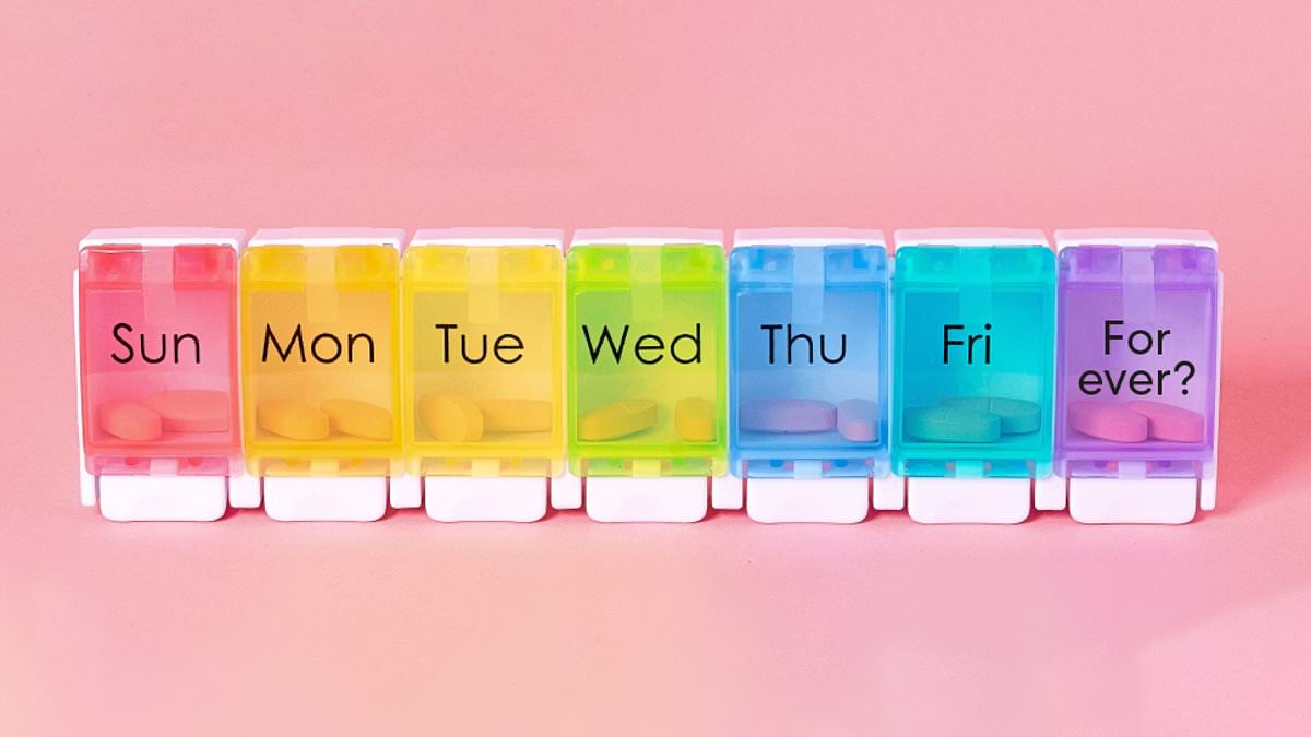 GP says HRT can be continued long term if benefits outweigh risks; annual review advised