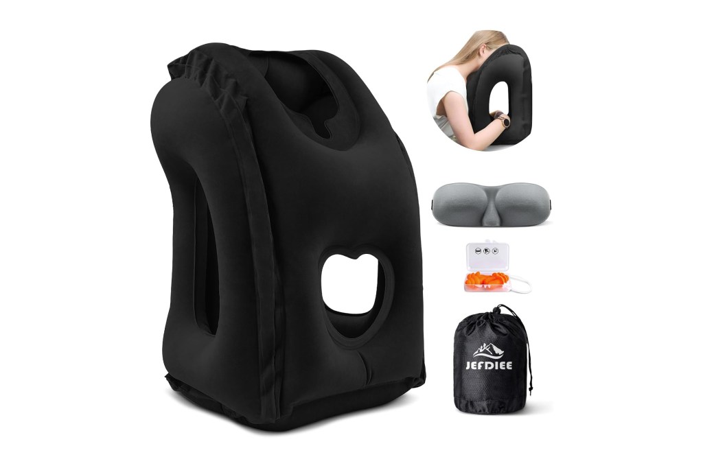 JefDiee Inflatable Travel Pillow