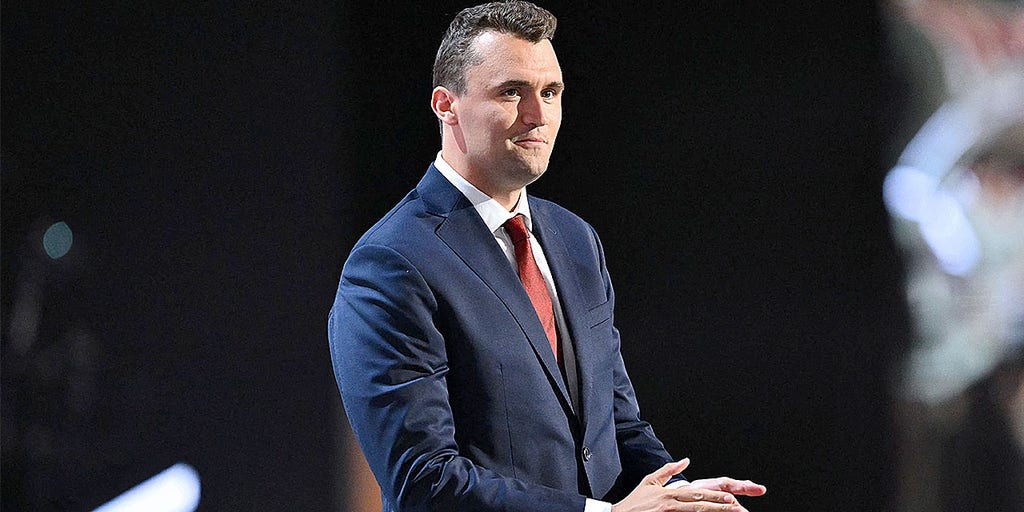 Charlie Kirk at a speaking event