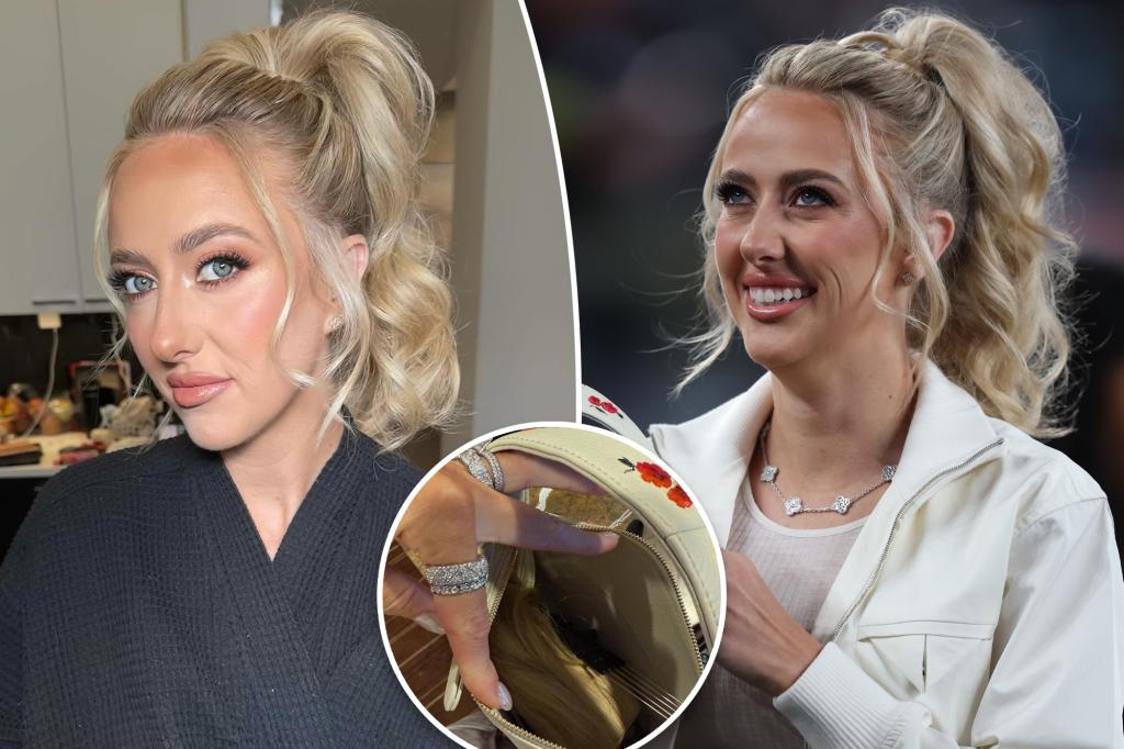 Brittany Mahomes reveals she stashed hair extensions mid-Chiefs game