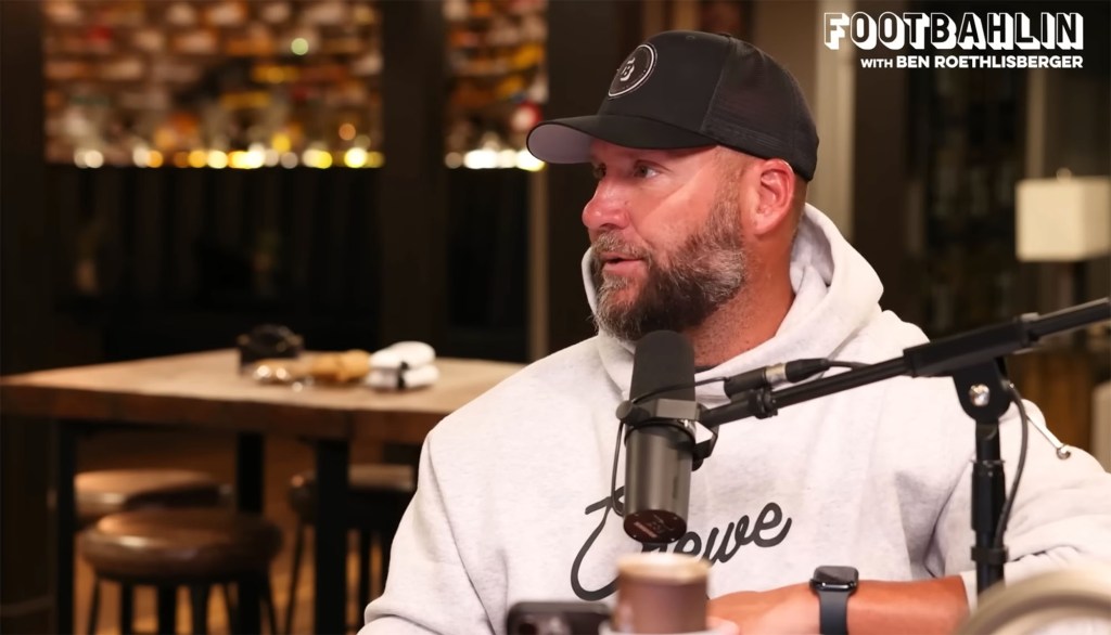 Ben Roethlisberger speaking during his podcast