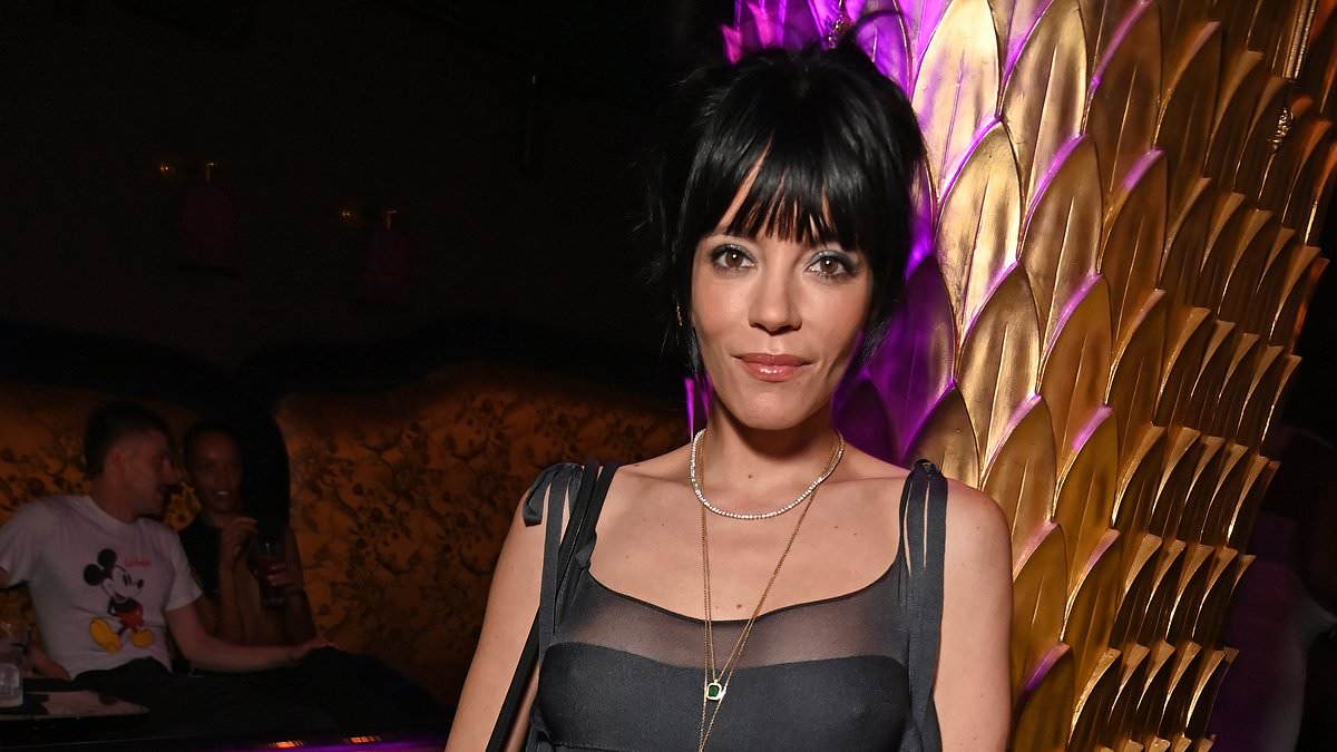 Lily Allen stuns in sheer mesh dress at Perfect x Johnnie Walker LFW bash