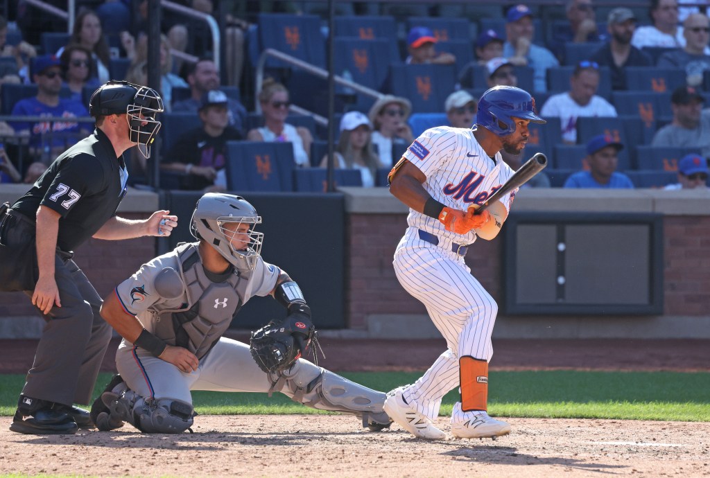 Cedric Mullins reacts after striking out on Aug. 30, 2025