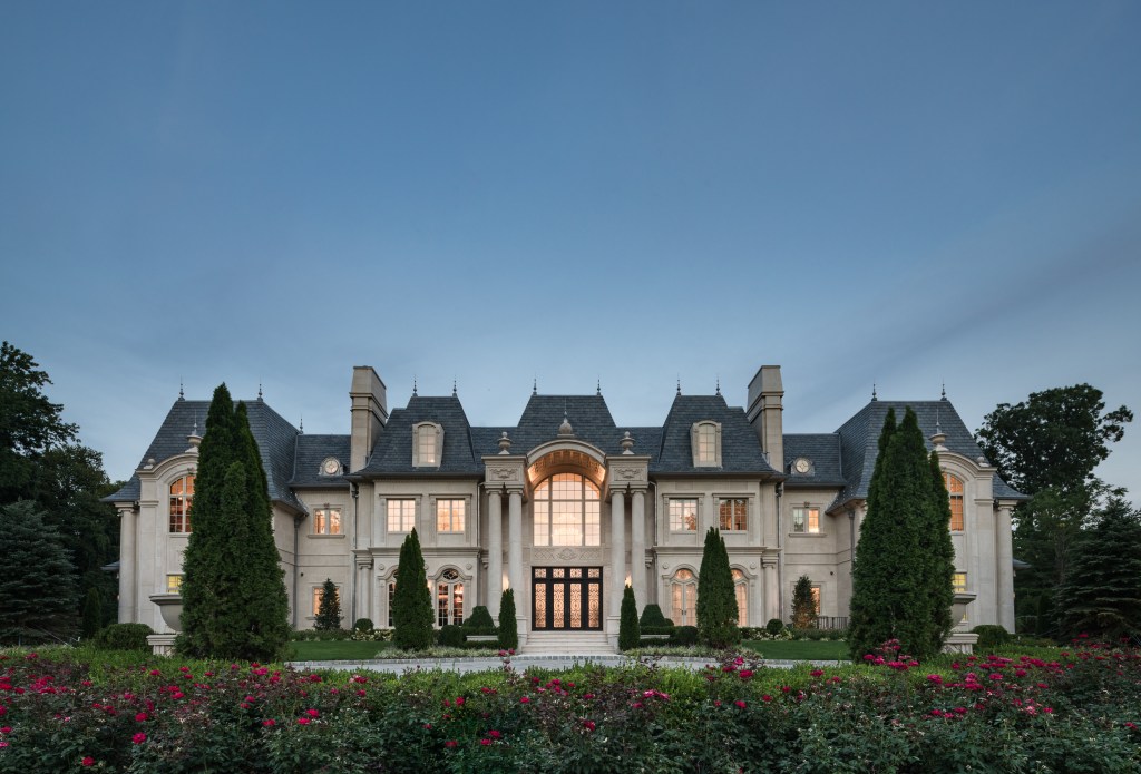 Interior view of the Versailles-style mansion