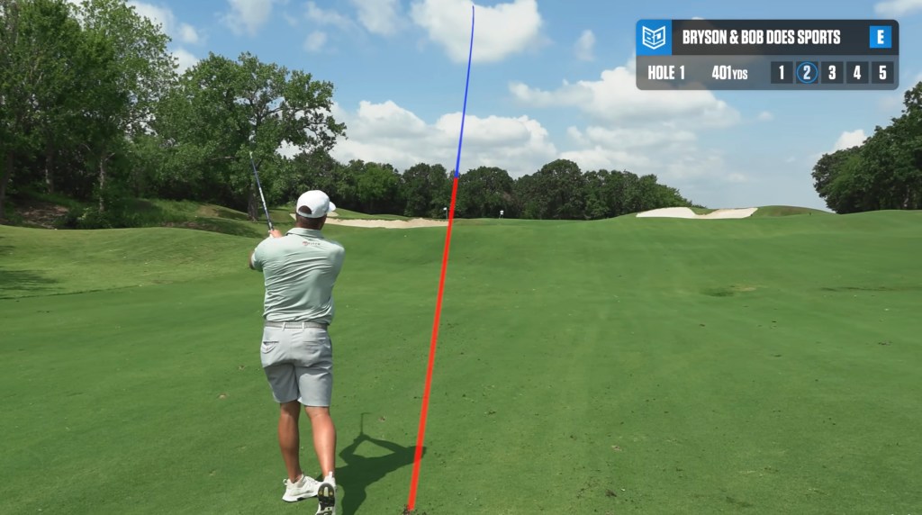 DeChambeau on the course