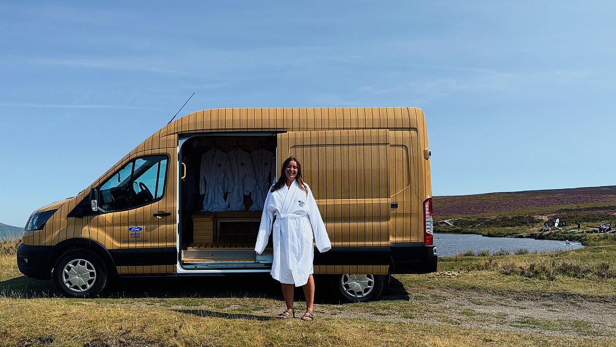 Ford's e-Transit sauna van takes wild swimming to the next level of health-kick EVs