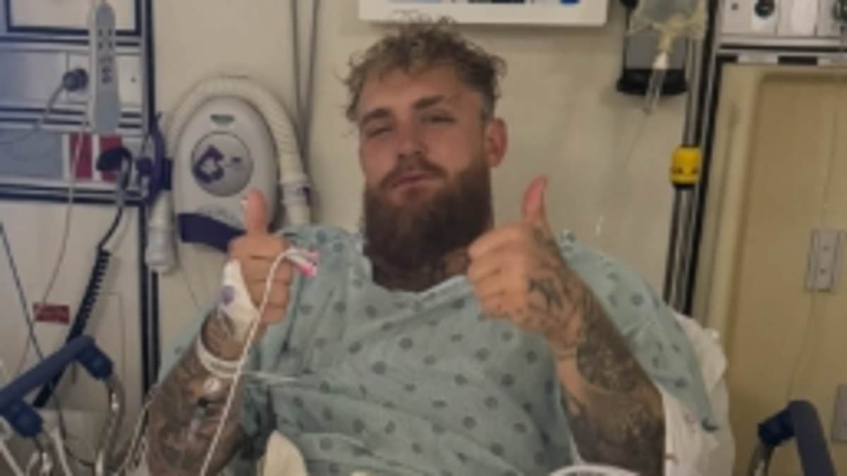 Jake Paul updates health from hospital after jaw fracture in Joshua KO