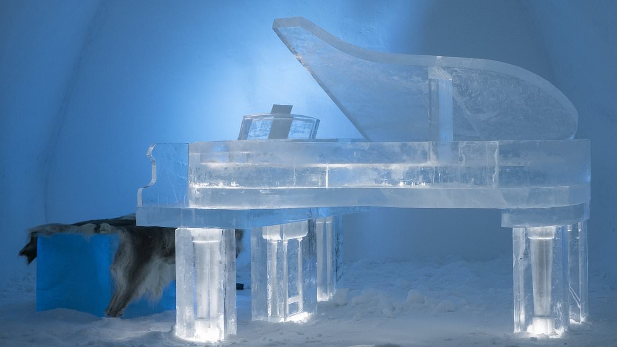 ICEHOTEL 36 opens with ice grand piano, -5C rooms for 2025 season