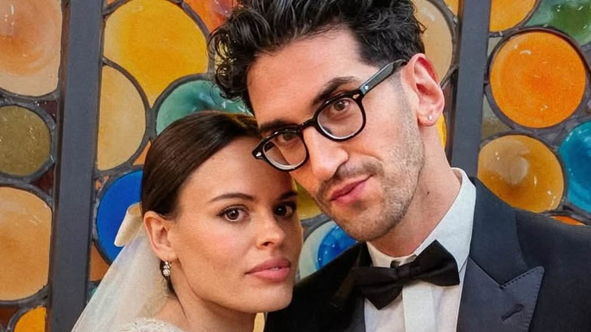 Amanda de Cadenet's daughter Atlanta ties the knot with Chromeo's David Macklovitch in Brooklyn courthouse